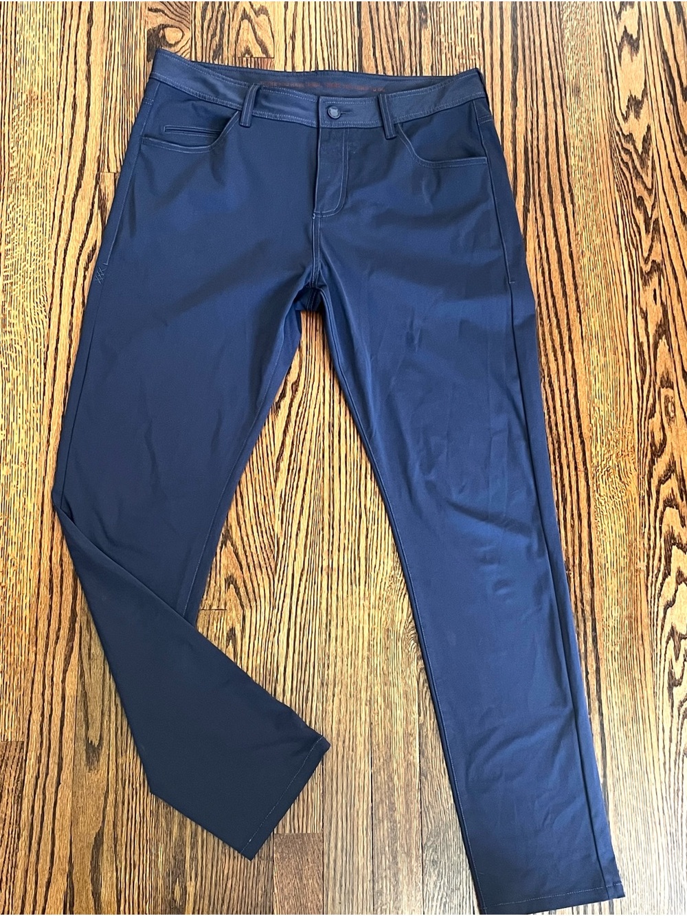 Rhone Commuter Pants Five Pocket Stretch Performance Travel Golf Mens 35x31 Blue